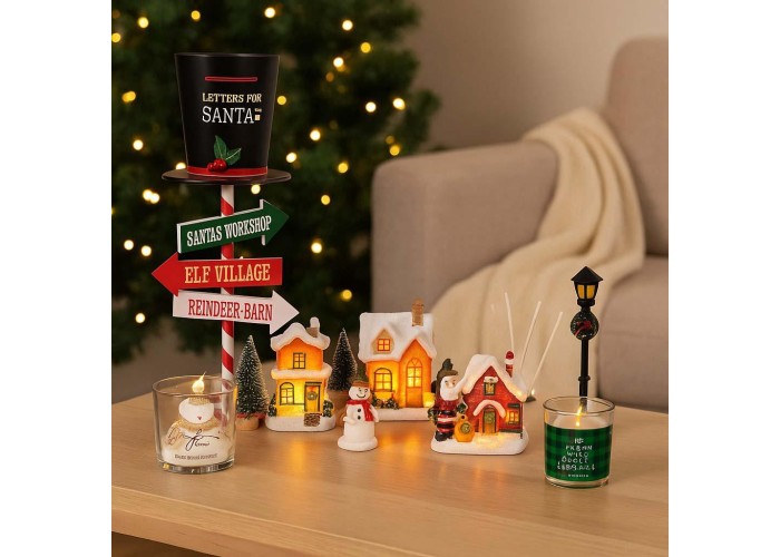 Γραμματοκιβώτιο Χριστουγεννιάτικο μεταλλικό με LED μπότα 25×20,5×61 εκ. Γραμματοκιβώτιο Χριστουγεννιάτικο μεταλλικό με LED μπότα 25×20,5×61 εκ.