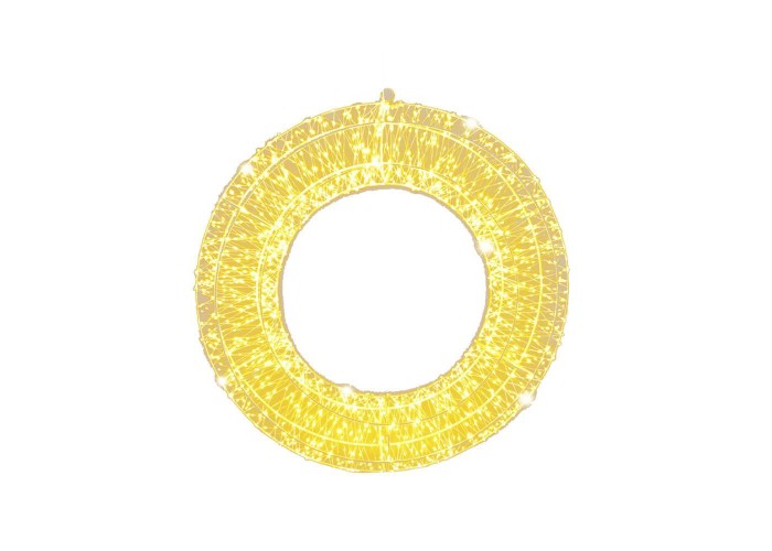 Στεφάνι φωτιστικό 960 LED θερμό λευκό Υ38×38×8εκ. Στεφάνι φωτιστικό 960 LED θερμό λευκό Υ38×38×8εκ.