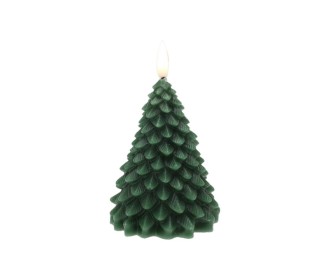 Χριστουγεννιάτικο LED κερί δέντρο πράσινο 17εκ. Χριστουγεννιάτικο LED κερί δέντρο πράσινο 17εκ.