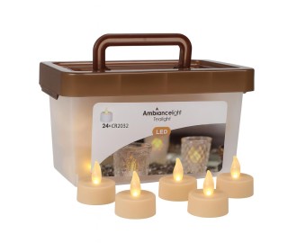 Σετ 24 LED ρεσώ θερμό λευκό φως