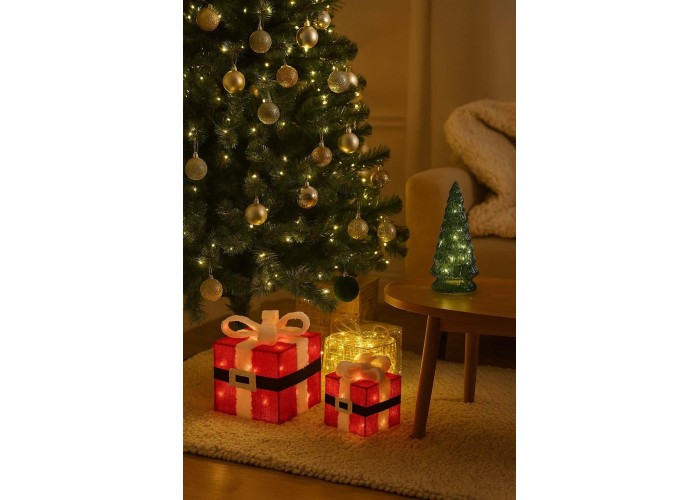 Χριστουγεννιάτικο διακοσμητικό δώρο με 30 LED 15 εκ. Χριστουγεννιάτικο διακοσμητικό δώρο με 30 LED 15 εκ.