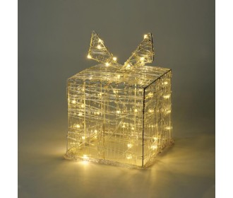 Χριστουγεννιάτικο διακοσμητικό δώρο με 30 LED 15 εκ.