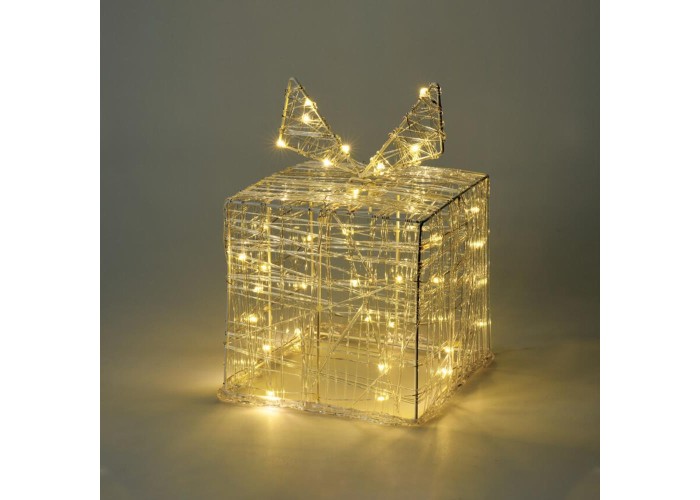 Χριστουγεννιάτικο διακοσμητικό δώρο με 30 LED 15 εκ. Χριστουγεννιάτικο διακοσμητικό δώρο με 30 LED 15 εκ.