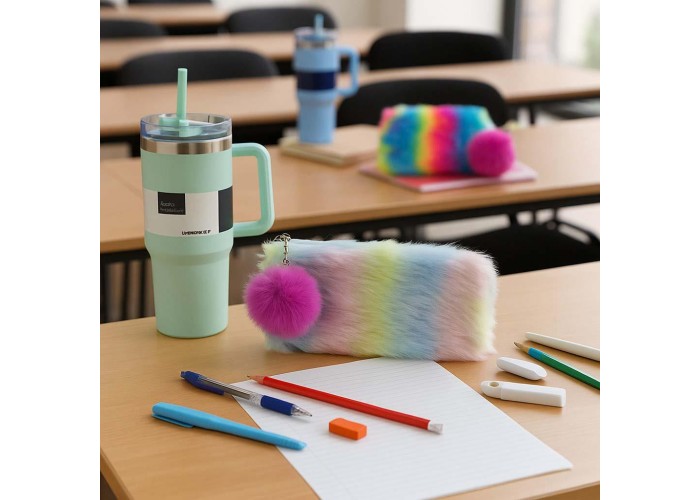 Κασετίνα λούτρινη ουράνιο τόξο Ι Υ11x21x5εκ. Κασετίνα λούτρινη ουράνιο τόξο Ι Υ11x21x5εκ.