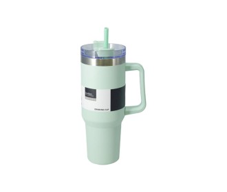 Θερμός ποτήρι 1200ml πράσινο ανοξείδωτο με καλαμάκι Θερμός ποτήρι 1200ml πράσινο ανοξείδωτο με καλαμάκι