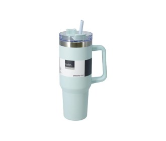 Θερμός ποτήρι 1200ml μέντα ανοξείδωτο με καλαμάκι Θερμός ποτήρι 1200ml μέντα ανοξείδωτο με καλαμάκι