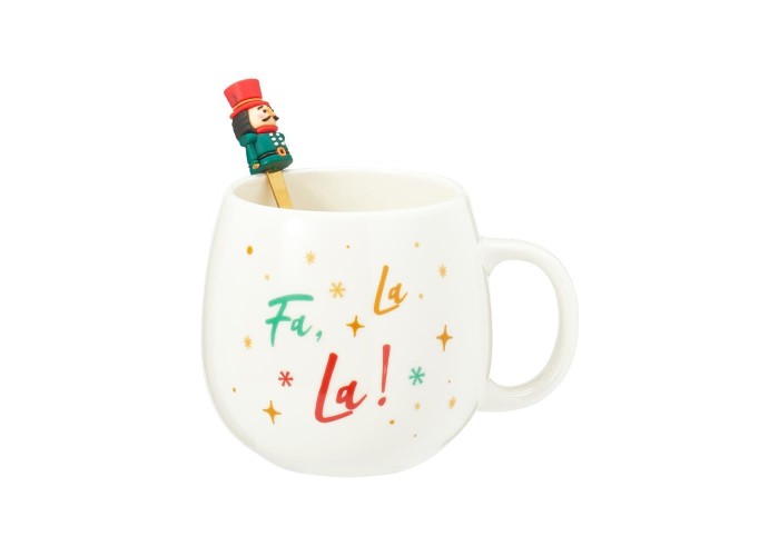 Κούπα 550ml με κουτάλι Fa La La πορσελάνη Κούπα 550ml με κουτάλι Fa La La πορσελάνη