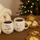 Κούπα 550ml με κουτάλι Christmas Coffee πορσελάνη Κούπα 550ml με κουτάλι Christmas Coffee πορσελάνη