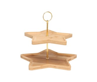 Ορντερβιέρα 2όροφη μπαμπού αστέρι 27×25εκ. Ορντερβιέρα 2όροφη μπαμπού αστέρι 27×25εκ.