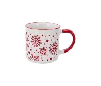 Κούπα stoneware 250ml χριστουγεννιάτικη Χιονονιφάδες