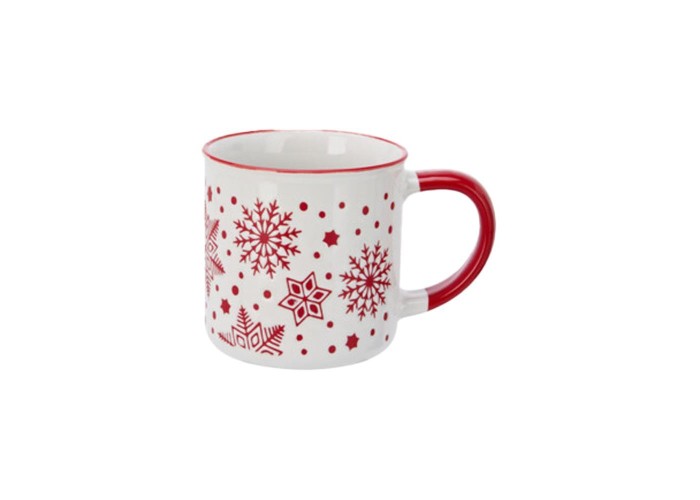 Κούπα stoneware 250ml χριστουγεννιάτικη Χιονονιφάδες