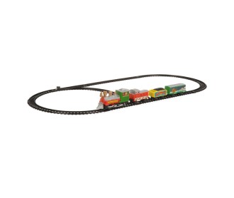 Τρενάκι χριστουγεννιάτικο με ράγες 180εκ. Τρενάκι χριστουγεννιάτικο με ράγες 180εκ.