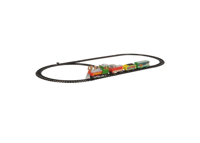 Τρενάκι χριστουγεννιάτικο με ράγες 180εκ. Τρενάκι χριστουγεννιάτικο με ράγες 180εκ.