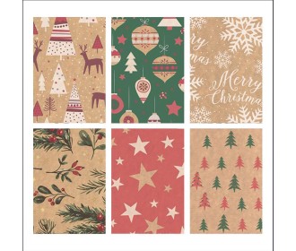 Χαρτί περιτυλίγματος craft ρολό 70x200εκ. Natural Holiday 1 Χαρτί περιτυλίγματος craft ρολό 70x200εκ. Natural Holiday 1