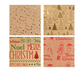 Χαρτί περιτυλίγματος craft ρολό 70x200εκ. Natural Holiday 2 Χαρτί περιτυλίγματος craft ρολό 70x200εκ. Natural Holiday 2