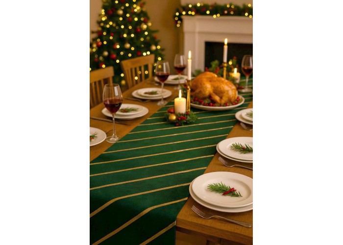 Διακοσμητικό ύφασμα ρολό Champagne Waves 150x28εκ. πράσινο Διακοσμητικό ύφασμα ρολό Champagne Waves 150x28εκ. πράσινο