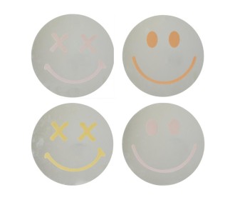 Καθρέφτης μικρός Smiley Face γυάλινος 25x25εκ.