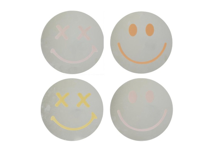 Καθρέφτης μικρός Smiley Face γυάλινος 25x25εκ. Καθρέφτης μικρός Smiley Face γυάλινος 25x25εκ.