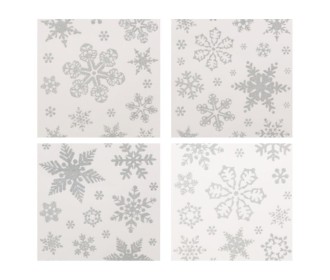 Χριστουγεννιάτικα αυτοκόλλητα παραθύρου Χιονονιφάδες ασημί 30x42εκ. Χριστουγεννιάτικα αυτοκόλλητα παραθύρου Χιονονιφάδες ασημί 30x42εκ.