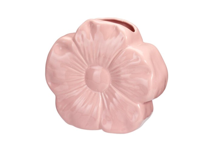 Βάζο λουλούδι πορσελάνινο ροζ 22×7,5×19,2εκ.