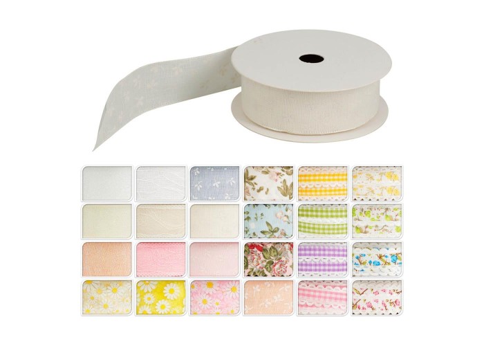 Κορδέλες Ανοιξιάτικα μοτίβα σταντ 24 ρολά 2,5μ. Κορδέλες Ανοιξιάτικα μοτίβα σταντ 24 ρολά 2,5μ.