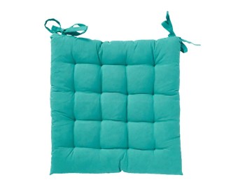 Μαξιλάρι καρέκλας τετράγωνο με δεσίματα πράσινο 40×40εκ. Μαξιλάρι καρέκλας τετράγωνο με δεσίματα πράσινο 40×40εκ.