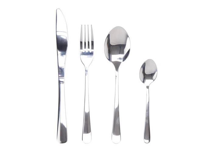 Μαχαιροπίρουνα ανοξείδωτα 16 τεμ. ασημί Μαχαιροπίρουνα ανοξείδωτα 16 τεμ. ασημί