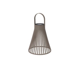 Ηλιακό φανάρι με led φωτισμό καφέ 15×15×18εκ. Ηλιακό φανάρι με led φωτισμό καφέ 15×15×18εκ.