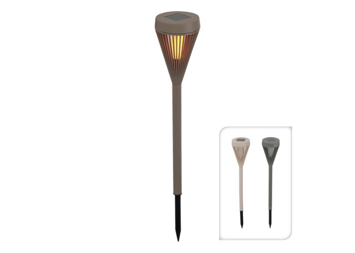 Ηλιακό φωτιστικό εξωτερικού χώρου με led Ø7,5×43εκ.