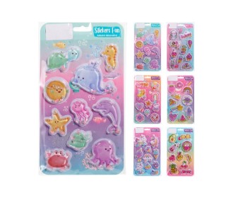 Αυτοκόλλητα 3D Καλοκαίρι σετ 10 τεμαχίων 18×10,5εκ. Αυτοκόλλητα 3D Καλοκαίρι σετ 10 τεμαχίων 18×10,5εκ.