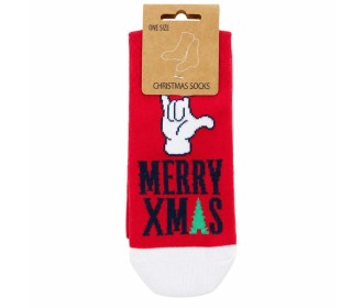Χριστουγεννιάτικες κάλτσες ανδρικές Merry Xmas Χριστουγεννιάτικες κάλτσες ανδρικές Merry Xmas