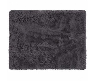 Χαλί γούνινο polyester γκρι 90x60εκ. Χαλί γούνινο polyester γκρι 90x60εκ.