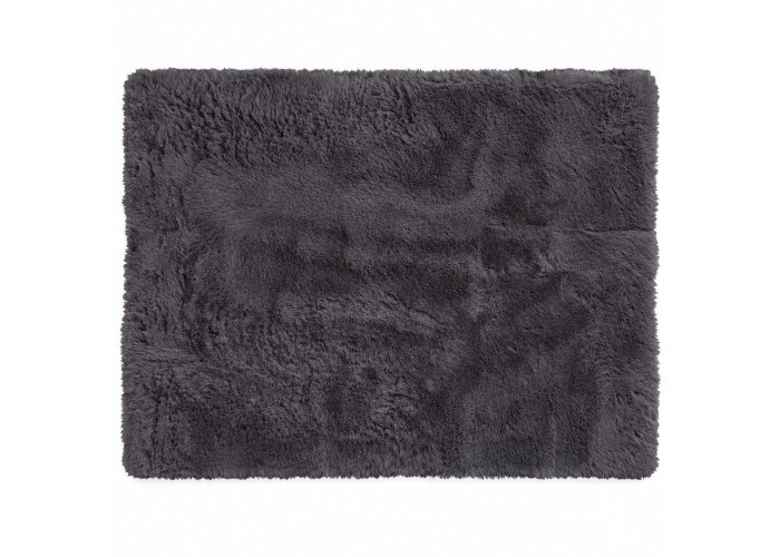 Χαλί γούνινο polyester γκρι 90x60εκ. Χαλί γούνινο polyester γκρι 90x60εκ.