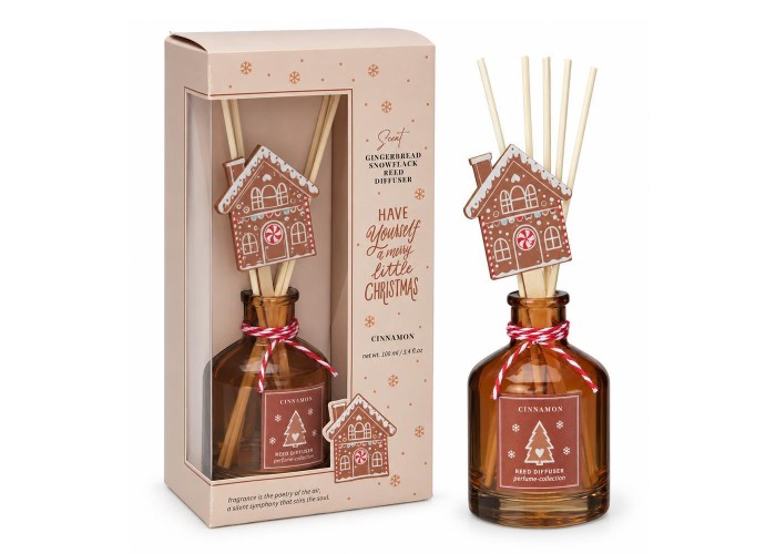 Αρωματικό χώρου diffuser Χριστουγεννιάτικο Dark Brown/Cinnamon 100ml. Αρωματικό χώρου diffuser Χριστουγεννιάτικο Dark Brown/Cinnamon 100ml.