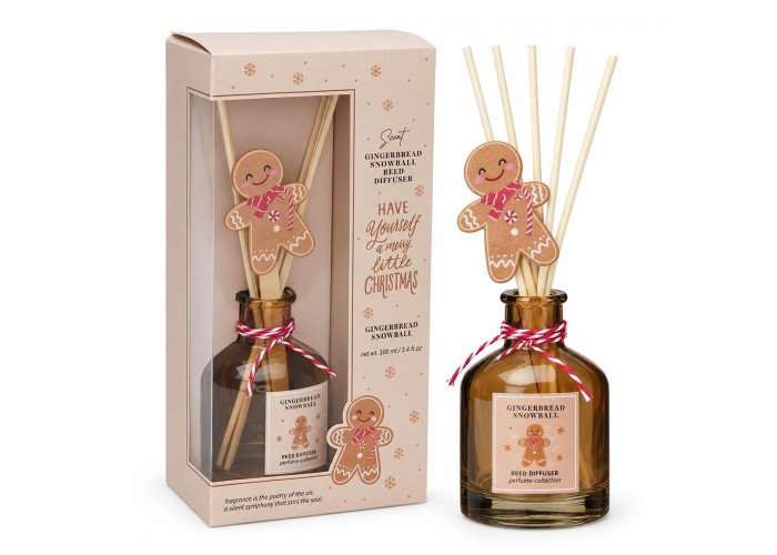 Αρωματικό χώρου diffuser Χριστουγεννιάτικο Gingerbread Snowball 100ml. Αρωματικό χώρου diffuser Χριστουγεννιάτικο Gingerbread Snowball 100ml.
