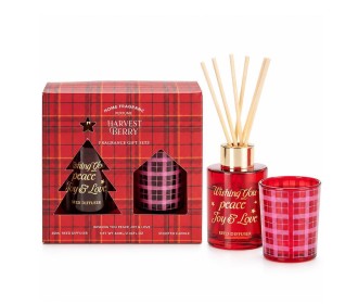Σετ αρωματικό χώρου diffuser Harvest Berry 80ml. με κηροπήγιο