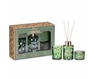 Σετ αρωματικό χώρου diffuser Mistletoe Fir 60ml. με κηροπήγιο