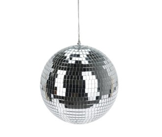 Διακοσμητική μπάλα disco καθρέφτης ασημί 30εκ.