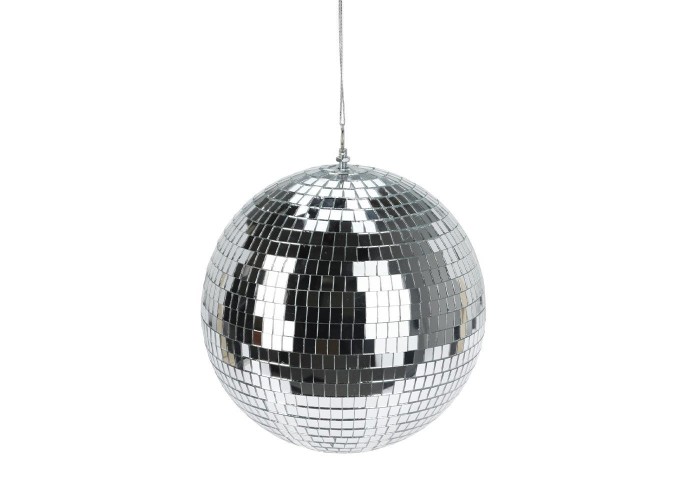 Διακοσμητική μπάλα disco καθρέφτης ασημί 30εκ. Διακοσμητική μπάλα disco καθρέφτης ασημί 30εκ.
