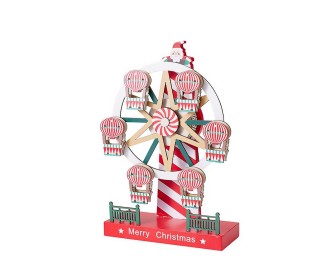 Χριστουγεννιάτικη ρόδα Merry Xmas φωτιζόμενη 25εκ.