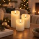 Σετ κεριά LED ιβουάρ 3 τεμ. Σετ κεριά LED ιβουάρ 3 τεμ.