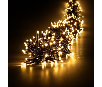 Χριστουγεννιάτικα λαμπάκια cluster 1608 LED θερμό λευκό 4μ.