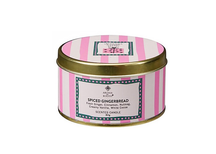 Αρωματικό κερί σε μεταλλικό δοχείο Spiced Gingerbread 80γρ.