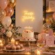 Φωτιζόμενη επιγραφή LED Neon Happy Birthday θερμό λευκό 42x28εκ.