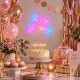 Φωτιζόμενη επιγραφή LED Neon Happy Birthday πολύχρωμο 42x28εκ.