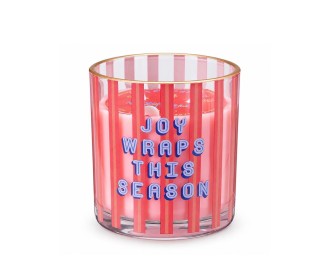 Αρωματικό κερί σε γυάλινο δοχείο Neon Mulled Wine 10x10εκ.