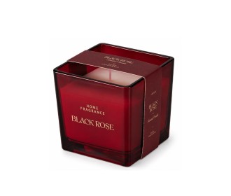 Αρωματικό κερί σε γυάλινο δοχείο Black Rose 8x8εκ.