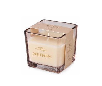 Αρωματικό κερί σε γυάλινο δοχείο Silk Peony 8x8εκ.