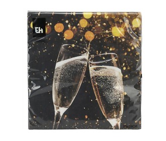 Χαρτοπετσέτες Champagne Party 33x33εκ. 16 τεμ. Χαρτοπετσέτες Champagne Party 33x33εκ. 16 τεμ.