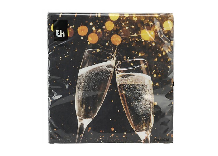 Χαρτοπετσέτες Champagne Party 33x33εκ. 16 τεμ. Χαρτοπετσέτες Champagne Party 33x33εκ. 16 τεμ.